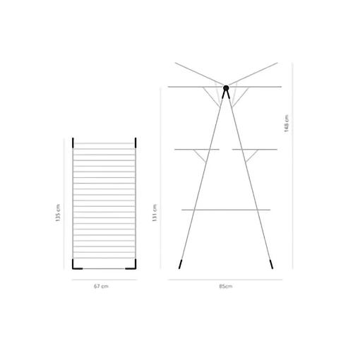 Сушилка для белья 85х67 см Brabantia стальная