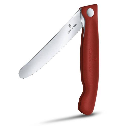 Кухонный нож овощной 11 см Victorinox Swiss Classic красный