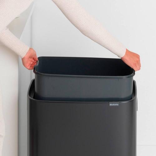 Мусорный бак 60 л Brabantia Bo Pedal Bin черный