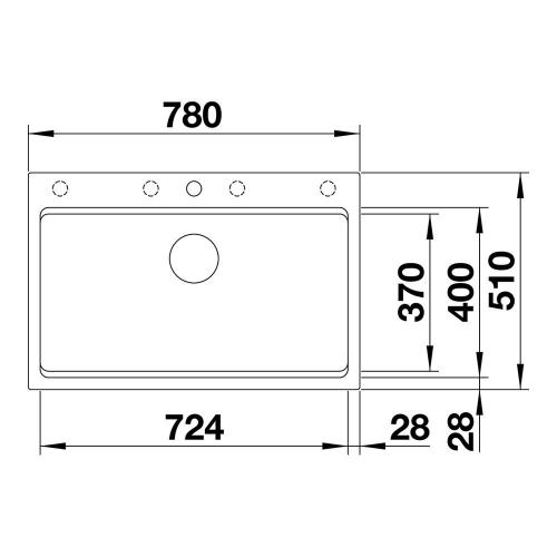 Кухонная мойка 78 см Blanco Etagon 8 черная - 5 фото