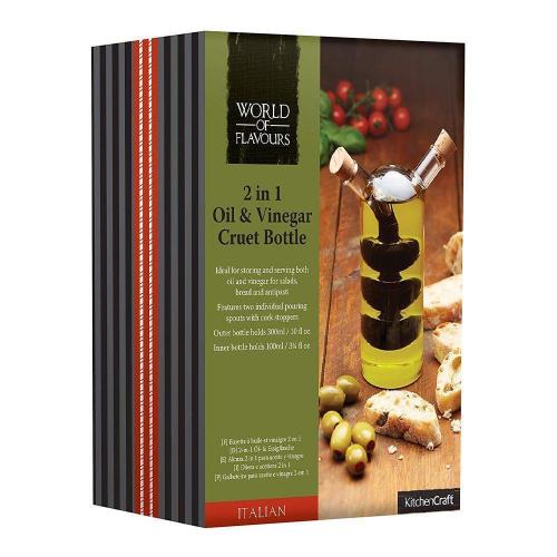 Бутылка для масла и уксуса 400 мл Kitchen Craft World of Flavours Italian