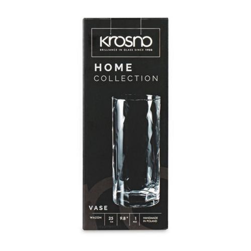 Ваза 10,8х25 см Krosno Home&Living прозрачная
