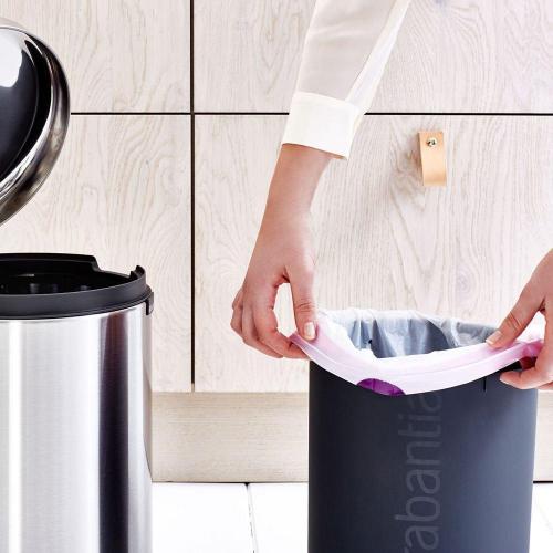 Мусорный бак с педалью 12 л Brabantia NewIcon стальной