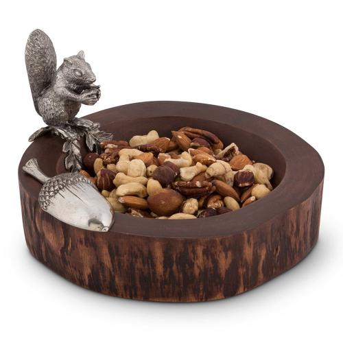 Чаша для орешков Белка 21,5х18 см Vagabond House Woodland Creatures коричневая