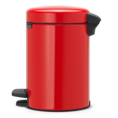 Мусорный бак с педалью 3 л Brabantia NewIcon красный