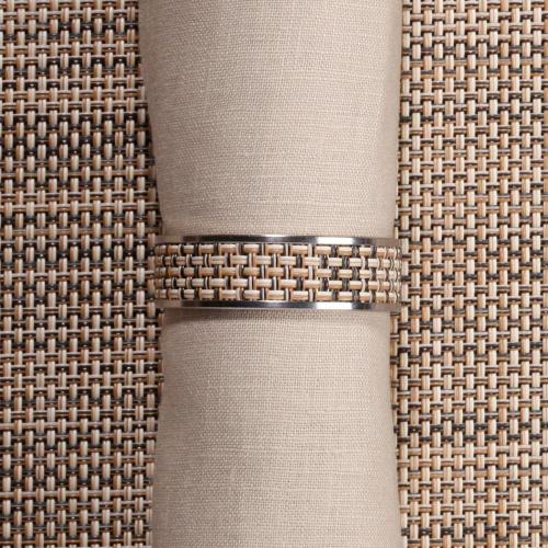 Кольцо для салфеток Linen, серия Stainless steel, CHILEWICH, США