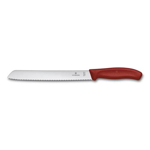 Кухонный нож для хлеба 21 см Victorinox Swiss Classic красный