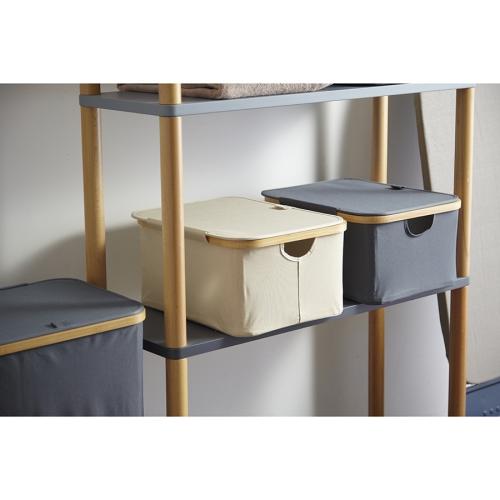 Корзина для белья 40х33 см 20 л Smart Solutions Neat Low серая
