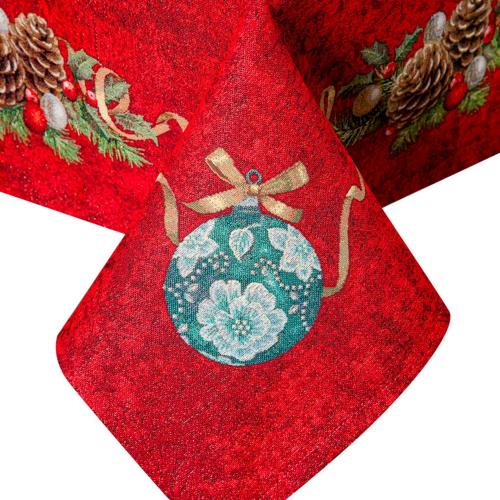 Скатерть 360х165 см Mix&Match Красный Бархат красная