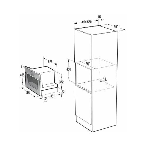 Встраиваемая кофемашина 1,8 л Gorenje CMA9200UX стальная