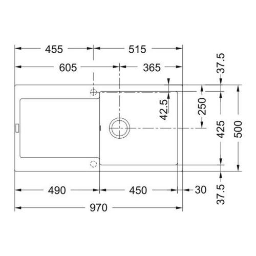 Кухонная мойка 97 см Franke MRG 611-L сахара