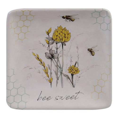 Тарелка хлебная Bee sweet 15х15 см Certified international corp Пчелки