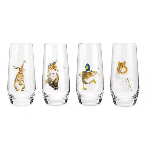 Набор стаканов Royal Worcester Забавная фауна 4 пр