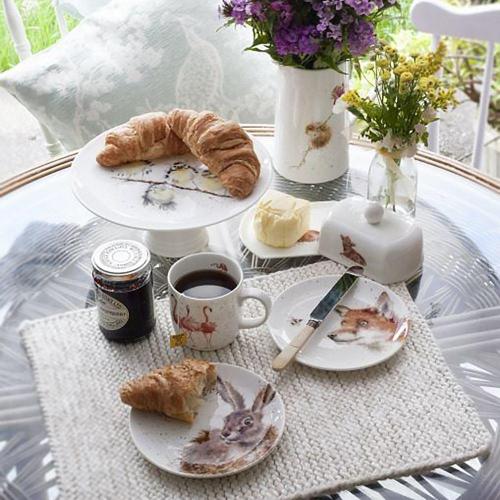 Блюдо для торта Птицы 25 см Royal Worcester Забавная фауна