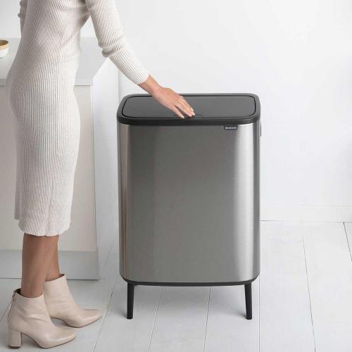 Мусорный бак 60 л Brabantia Bo Touch Bin Hi стальной