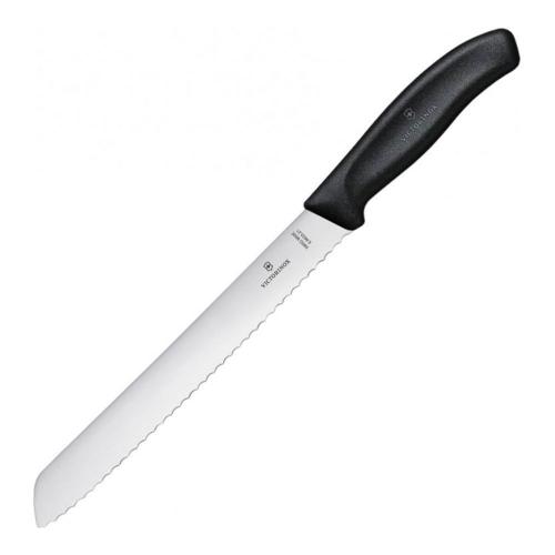 Нож для хлеба 21 см Victorinox черный