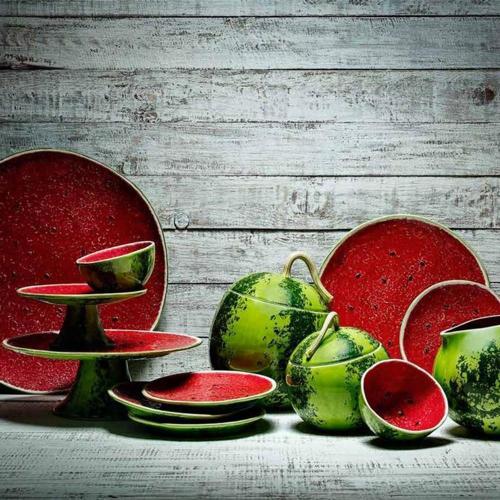 Тарелка закусочная 21 см Bordallo Pinheiro Watermelon