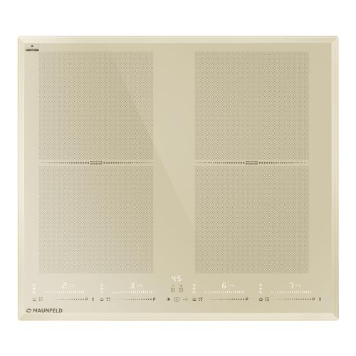 Индукционная варочная панель 59 см Maunfeld CVI594SF2BG LUX бежевая