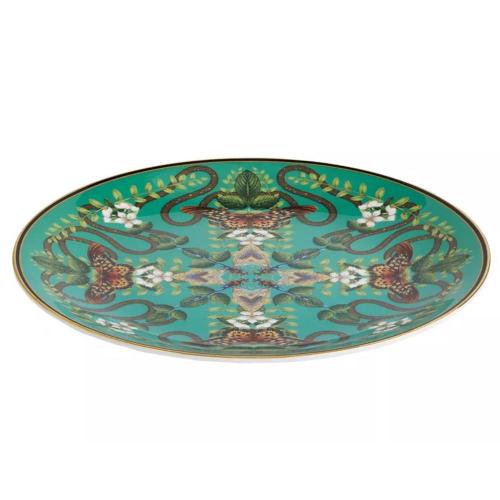 Тарелка закусочная 20 см Wedgwood Wonderlust зеленая