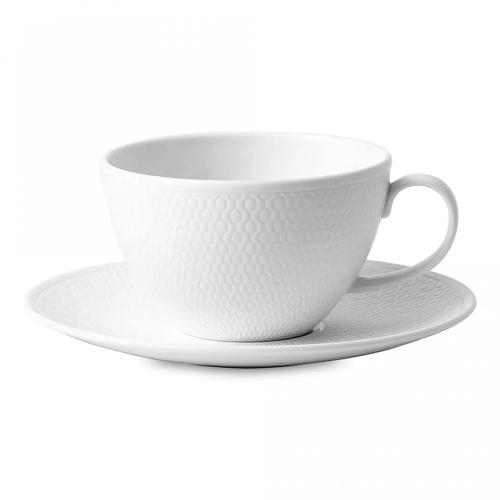 Чайная пара 260 мл Wedgwood Gio белая