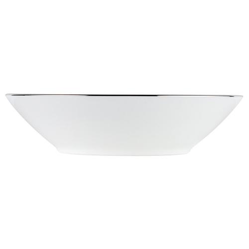 Тарелка суповая 19 см Noritake Rochester Platinum белая