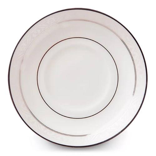Блюдце 15,5 см Noritake Montvale Platinum белое