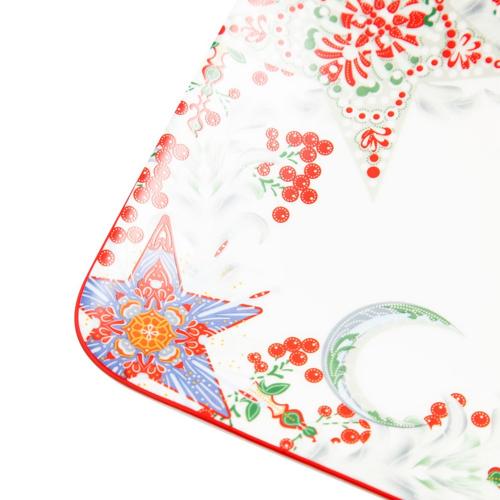 Сервировочное блюдо 38х17 см Mix&Match Home Happy Star белое