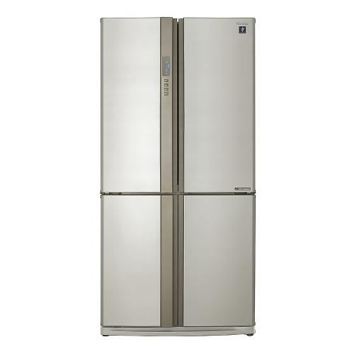 Холодильник 89,2х77 см Sharp Olive Glass New бежевый