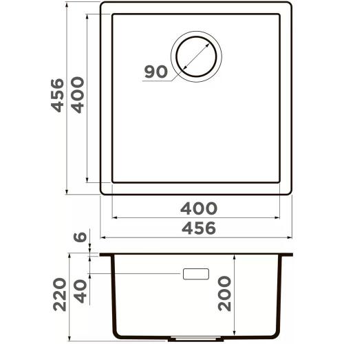 Кухонная мойка 45,6 см Omoikiri Yamakawa 45T-U/I-WH белая - 2 фото