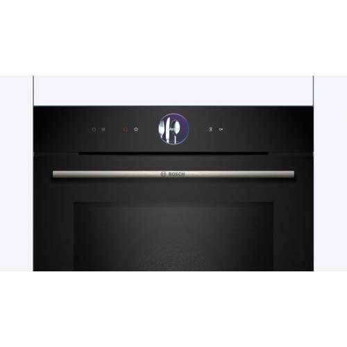 Духовой шкаф с СВЧ 60 см Bosch Serie 8 HMG776NB1 черный