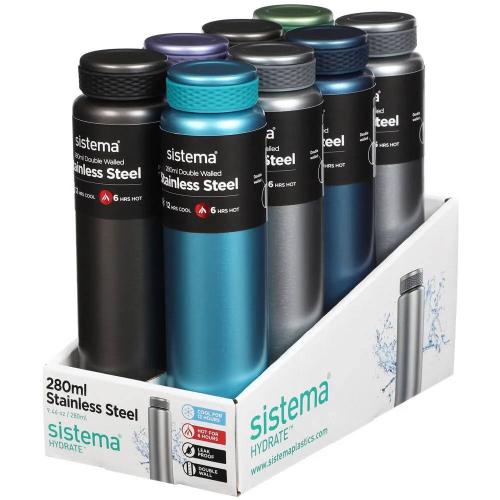 Термос 0,28 л Sistema Hydrate стальной