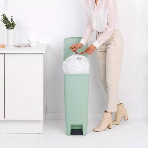 Ведро для мусора 40 л Brabantia Step Up зеленое