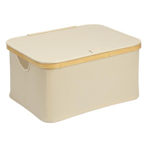 Корзина для белья 40х33 см 20 л Smart Solutions Neat Low бежевая