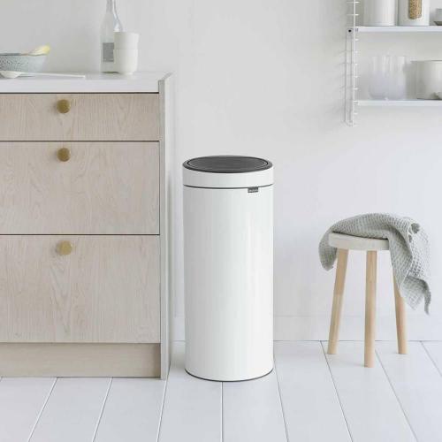 Мусорный бак 30 л Brabantia Touch Bin белый