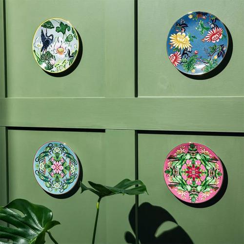 Тарелка закусочная 20 см Wedgwood Wonderlust зеленая