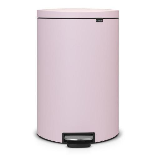 Мусорный бак с педалью 40 л Brabantia Flat Back розовый