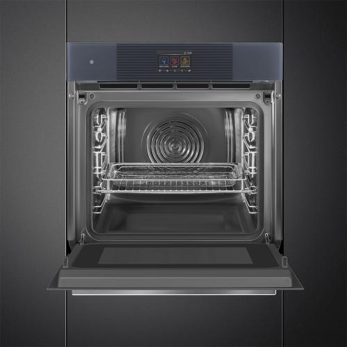 Электрический духовой шкаф 59,7 см SMEG Linea SO6104APG серый