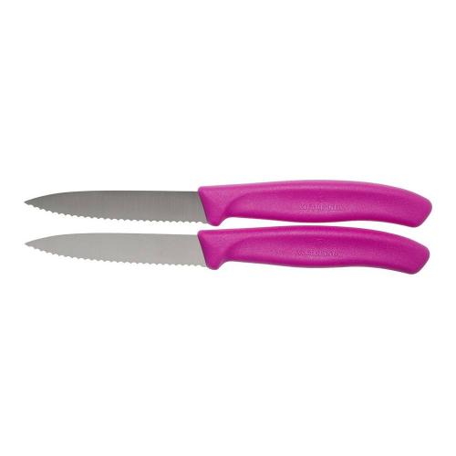 Набор овощных ножей Victorinox Swiss Classic 2 пр розовый