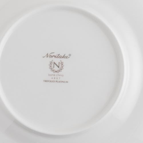 Тарелка хлебная 16,7 см Noritake Trefolio Platinum белая