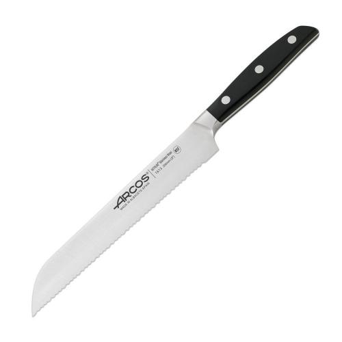 Нож для хлеба 20 см Arcos Manhattan черный