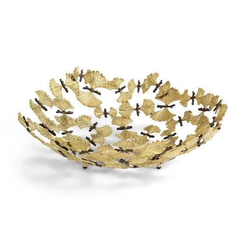 Сервировочное блюдо 47х11 см Michael Aram Butterfly Ginkgo золотое