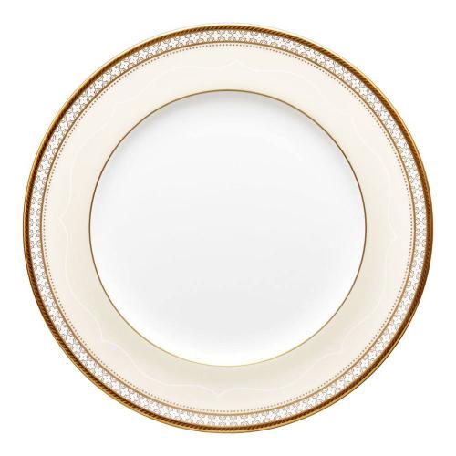 Тарелка закусочная 22 см Noritake Trefolio Gold бежевая