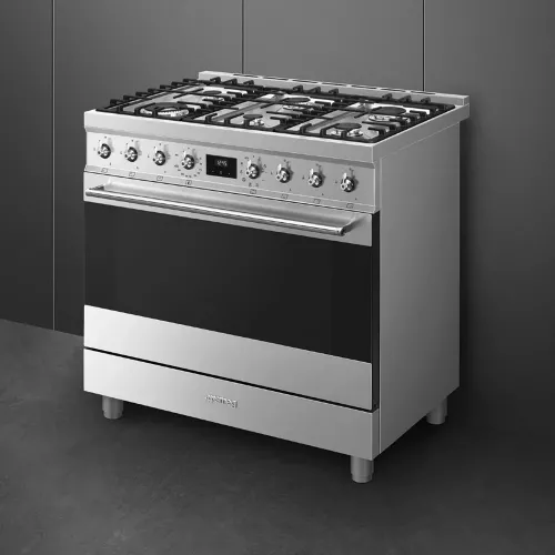 Варочный центр 90х60 см Smeg Sinfonia C9GMX2 стальной