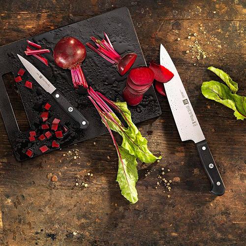 Кухонный нож для овощей 10см Zwilling Gourmet чёрный