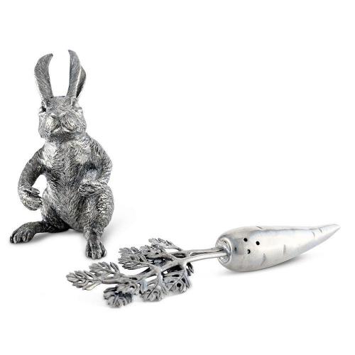 Солонка и перечница Rabbit Carrot 7,6х6,4 см Vagabond House Garden Friends