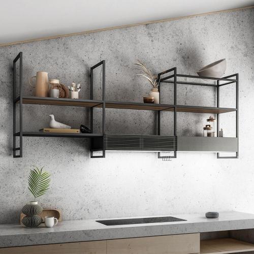 Настенная вытяжка 80 см Elica Feel Open Suite BL/F/80 черная