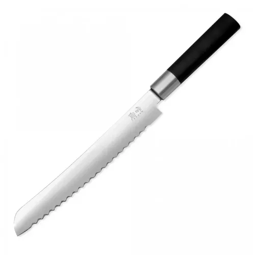 Нож для хлеба 23,2 см Kai Wasabi Black черный