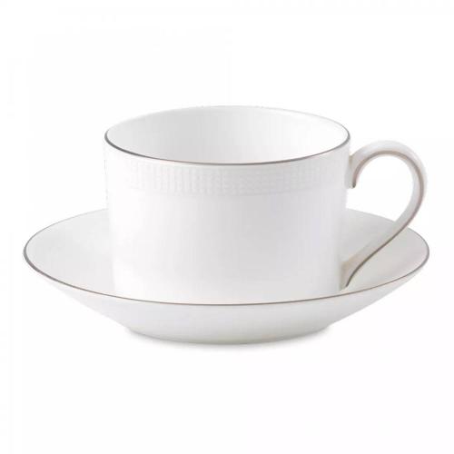 Чайная пара 150 мл Wedgwood Vera Wang Blanc Sur Blanc белая