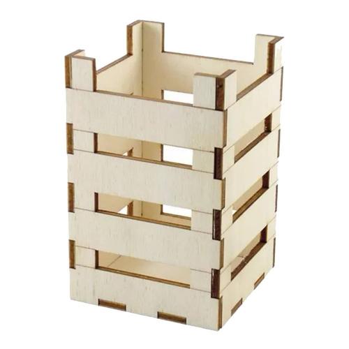 Ящик деревянный для подачи и сервировки 8х8х12,5 см The Bars Wood Box бежевый