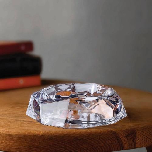 Пепельница 16х4,3 см Nude Glass Fumo прозрачная
